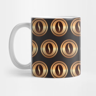 Gold coffee beans pattern Mug